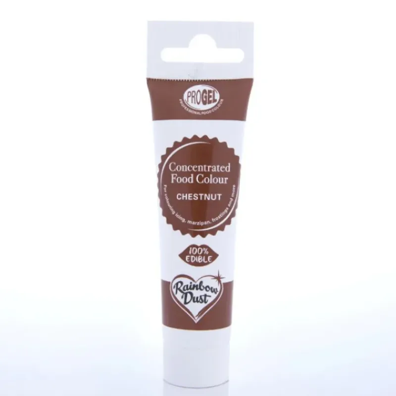 RAINBOW DUST Colorant Alimentaire ProGel Châtaigne 25g* Colorants Alimentaires