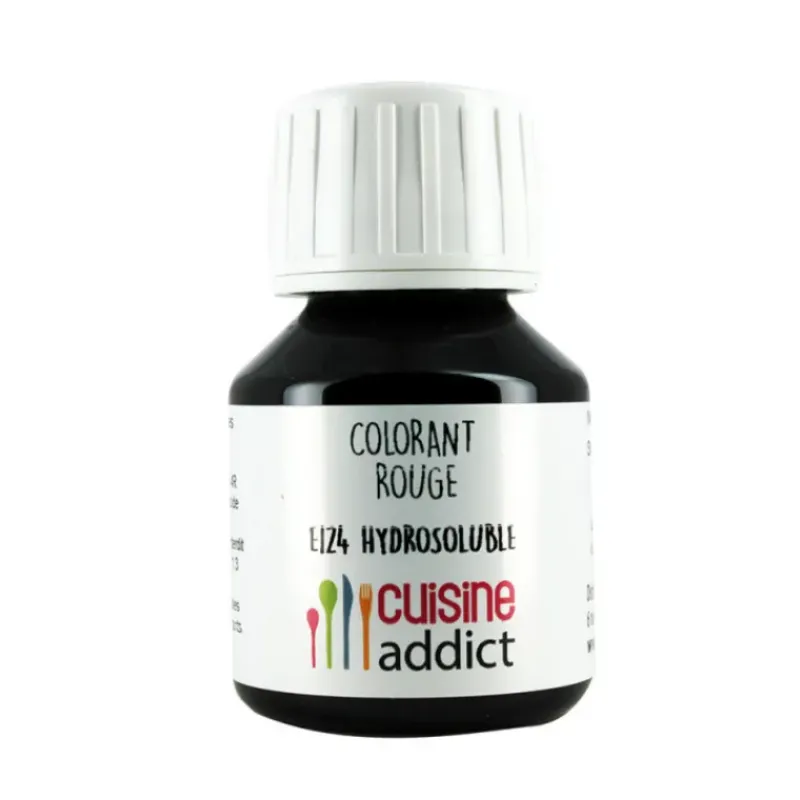 CUISINEADDICT Colorant Alimentaire Rouge Fraise E124 Liquide 58 ml* Colorants Alimentaires
