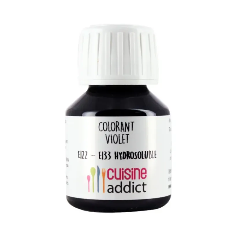 CUISINEADDICT Colorant Alimentaire Violet E122/E133 Liquide 58 ml* Colorants Alimentaires
