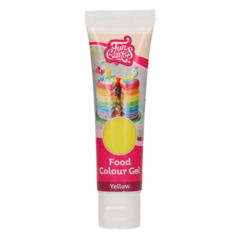 FUNCAKES Colorant gel alimentaire Jaune 30 g* Colorants Alimentaires