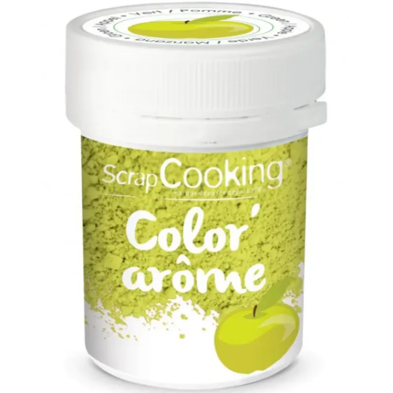 SCRAPCOOKING Color'Arôme Vert / Pomme 10g* Arômes Alimentaires