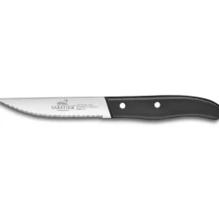 SABATIER Couteau à Steak Dallas 12,5 cm Manche Noir* Couverts