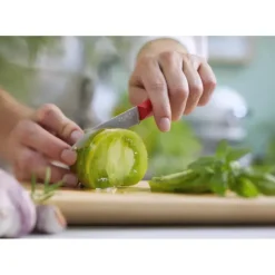 OPINEL Couteau d'Office 10 cm Cranté Rouge Les Essentiels +* Couteau D'office