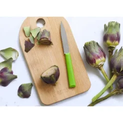 OPINEL Couteau d'Office 10 cm Cranté Vert Les Essentiels +* Couteau D'office