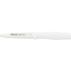 ARCOS Couteau d'Office Cranté Inox 10 cm Blanc NOVA* Couteau D'office
