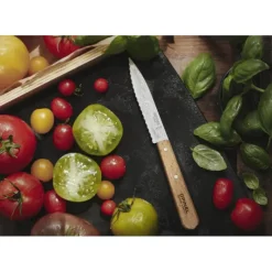 OPINEL Couteau d'Office Cranté N°113 Hêtre* Couteau D'office