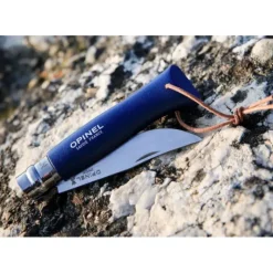 OPINEL Couteau N°8 Baroudeur Bleu Foncé Colorama* Couverts