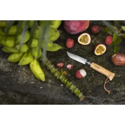 OPINEL Couteau N°8 Baroudeur Hêtre Colorama* Couverts