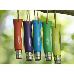 OPINEL Couteau N°7 Baroudeur Orange Colorama* Couverts