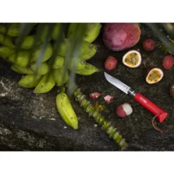 OPINEL Couteau N°8 Baroudeur Rouge Colorama* Couverts
