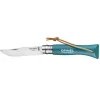 OPINEL Couteau N°6 Baroudeur Turquoise Colorama* Couverts