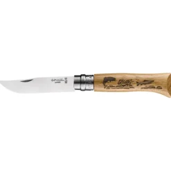 OPINEL Couteau N°8 Gravure Poisson Animalia* Couverts