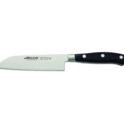 ARCOS Couteau Santoku alvéolé 14 cm RIVIERA noir* Couteau Santoku