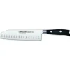 ARCOS Couteau Santoku alvéolé en inox 18 cm RIVIERA noir* Couteau Santoku