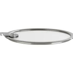 CRISTEL Couvercle Plat en Verre Trempé 22 cm Strate Amovible* Couvercle De Cuisson