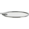 CRISTEL Couvercle Plat en Verre Trempé 20 cm Strate Amovible* Couvercle De Cuisson