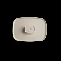 EMILE HENRY Couvercle Rectangulaire en Céramique pour Plat à Four 25 x 18 cm Argile* Couvercle De Cuisson