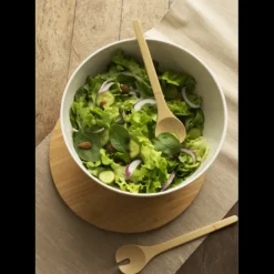 PEBBLY Couverts à Salade en Bambou 27 cm* Couverts