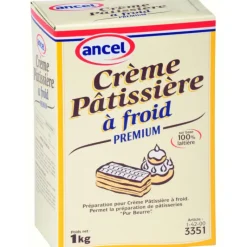 ANCEL Crème Pâtissière à Froid 1 kg* Produits Pâtisserie|Préparation Pâtisserie