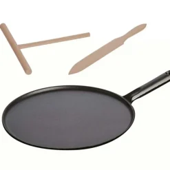 STAUB Crêpière 30 cm Fonte noire , manche Fonte* Poêles