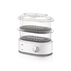 CUISINEADDICT Cuiseur Vapeur Electrique IDENTITY COLLECTION Blanc Braun* Cuiseur Vapeur