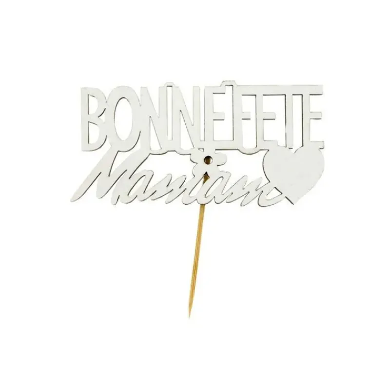 PATISDECOR Décor Bonne Fête Maman sur Pic (x2) Patisdécor* Décoration Gâteau