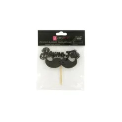 PATISDECOR Décor Bonne Fête Moustache sur Pic (x2) Patisdécor* Décoration Gâteau