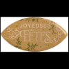 FLORENSUC Décor Chocolat Blond Feuilles Joyeuses Fêtes (x 84)* Décoration Comestible