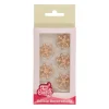 FUNCAKES Décoration Gâteau Flocon de Neige Doré en Pâte à Sucre (x12)* Décoration Comestible