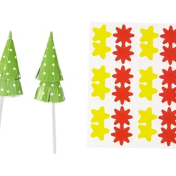 WILTON Décorations Sapins de Noël sur Piques (x12)* Décoration Gâteau