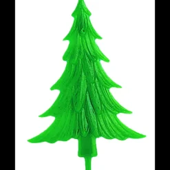 CUISINEADDICT Décors Bûche Sapin Plat Vert (x100)* Décoration Gâteau