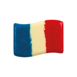 FLORENSUC Décors en Chocolat Blanc Drapeau de la France 40x30 mm (x120)* Décoration Comestible