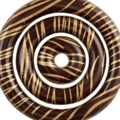 FLORENSUC Décors en Chocolat Noir Anneaux Lignes Or Ø67/45/25 mm (x96)* Décoration Comestible|Décoration Gâteau