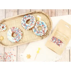 SCRAPCOOKING Décors en Sucre Bleu Blanc Rouge 50 g* Décoration Comestible