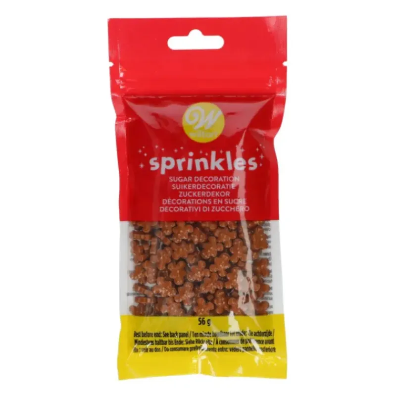 WILTON Décors en Sucre Bonhomme Pain d'Epice 3D 56 g* Décoration Comestible