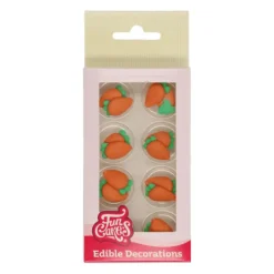 FUNCAKES Décors en Sucre Carotte (x16)* Décoration Comestible