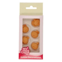 FUNCAKES Décors en Sucre Citrouilles Halloween (x12)* Décoration Comestible