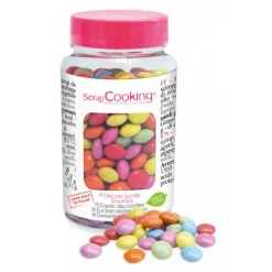 SCRAPCOOKING Décors en Sucre Dragées Multicolores 75 g* Décoration Comestible