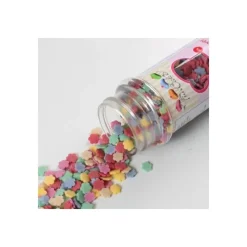FUNCAKES Décors en sucre Fleurs Multicolores 60g* Décoration Comestible