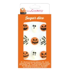 SCRAPCOOKING Décors en Sucre Halloween x9* Décoration Comestible