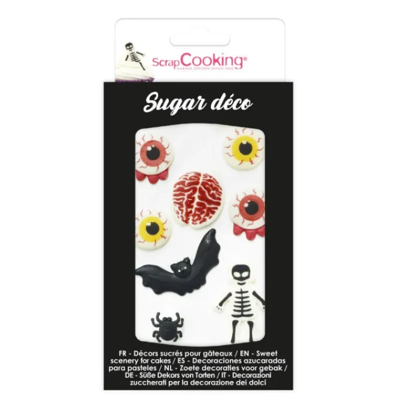 SCRAPCOOKING Décors en Sucre Horreur x8* Décoration Comestible