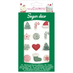 SCRAPCOOKING Décors en Sucre Noël (x12)* Décoration Comestible
