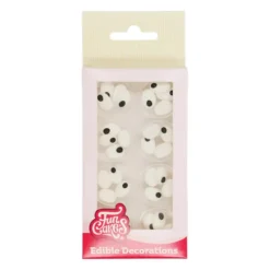 FUNCAKES Décors en Sucre Yeux Ovales x 32* Décoration Comestible