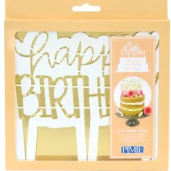 PME Découpoir Cake Topper Happy Birthday Moderne 16,5 x 15 cm* Décoration Gâteau