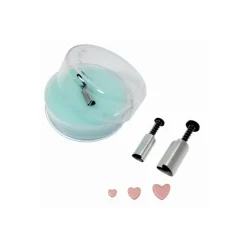 PME Découpoir Coeur à Piston (x3)* Emporte Pièce - Découpoir Pâtisserie
