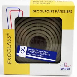 MATFER Découpoirs ronds unis pairs Exoglass (Boîte de 8)* Emporte Pièce - Découpoir Pâtisserie