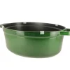 STAUB DEFAUT Cocotte Fonte Ovale 31 cm Vert Basilic Majolique 5,5 L (sans couvercle)* Cocotte En Fonte