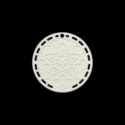 LE CREUSET Dessous de Plat en Silicone Fleur 20 cm Meringue* Servir, Présenter