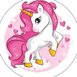 FLORENSUC Disque Azyme Licorne 21 cm* Décoration Comestible