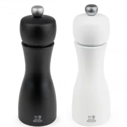 PEUGEOT Duo Moulin à Poivre et à Sel Tahiti 15 cm Noir et Blanc* Moulin